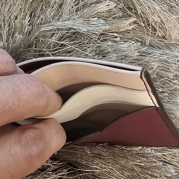 Kate Spade Maroon and Beige Card Holder - Picture 6 of 6